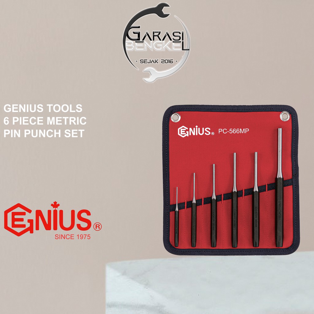 

Genius Tools 6 Pcs Metric Pin Punch Set - Mata Centre
