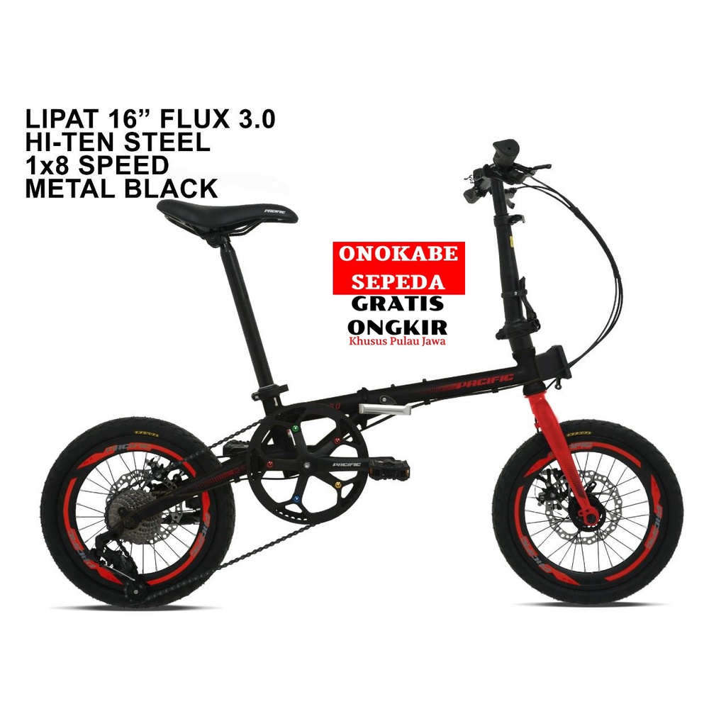 SEPEDA LIPAT 16 PACIFIC FLUX 3.0 READY YELLOW, GOLD