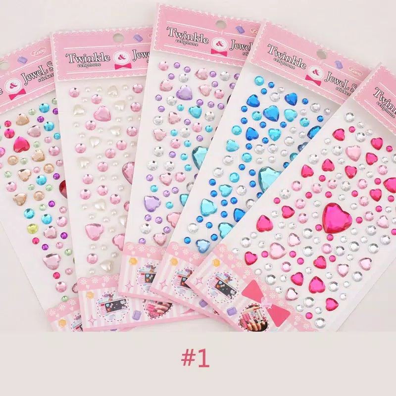 Stiker jewel wajah Sticker Makeup art Sticker diamond stiker crystal