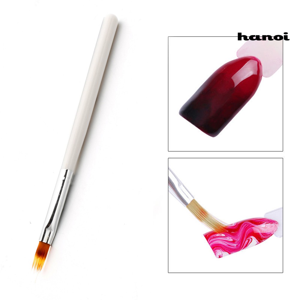 Hn- Brush Pen Uv Gel Gradasi Gagang Plastik Peralatan Nail Art / Manicure