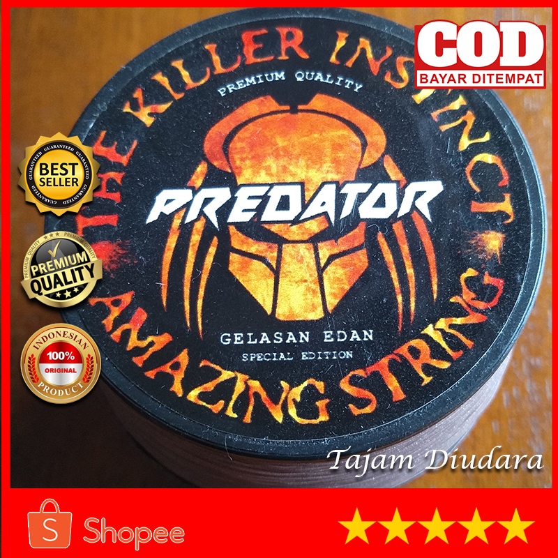 GELASAN PREDATOR SUPER ORANGE KILLER INSTINCT ORIGINAL / BENANG GELASAN UNTUK LAYANGAN  / GELASAN SU