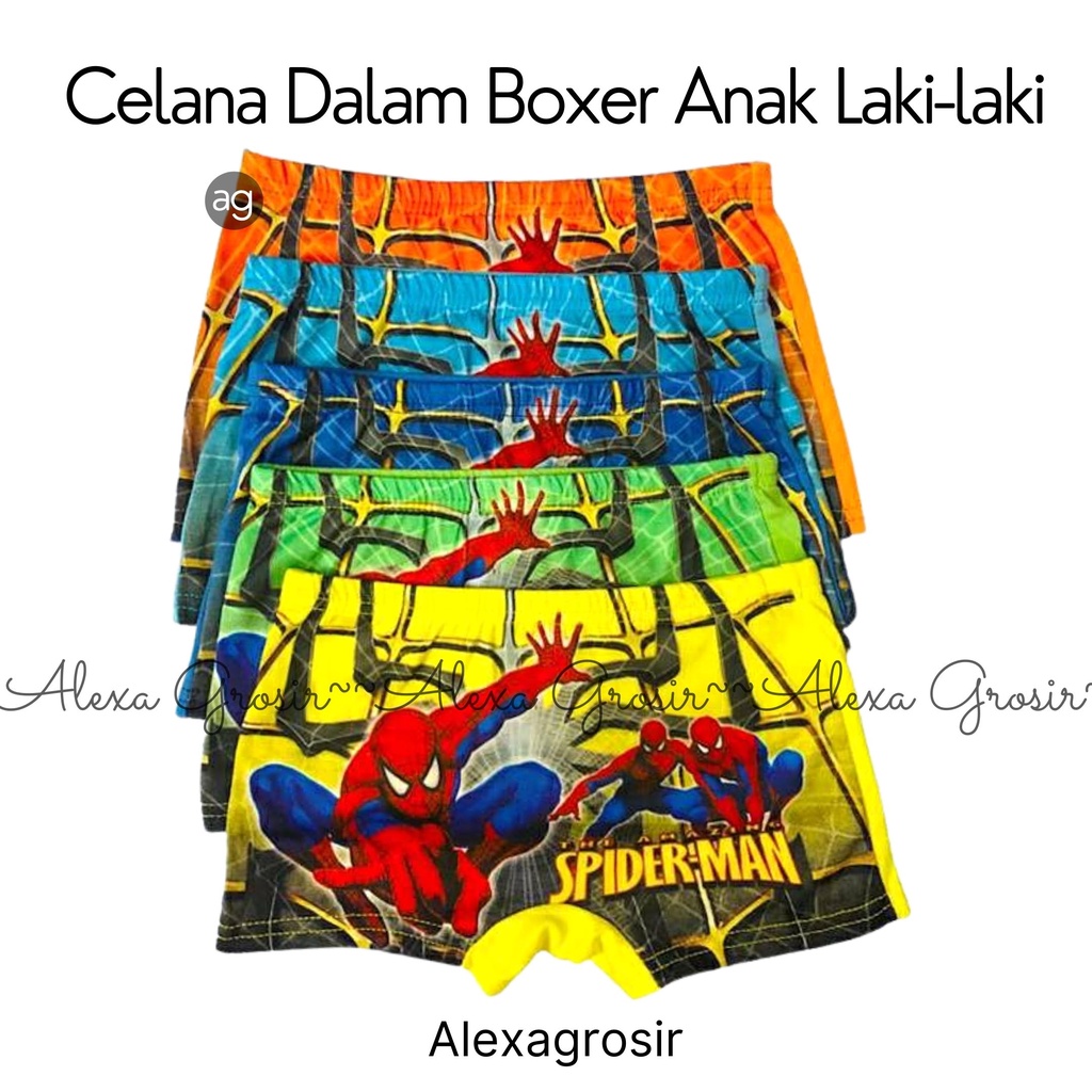 Celana Dalam Boxer Anak Laki-laki 4-5 Tahun Size S M L XL XXL