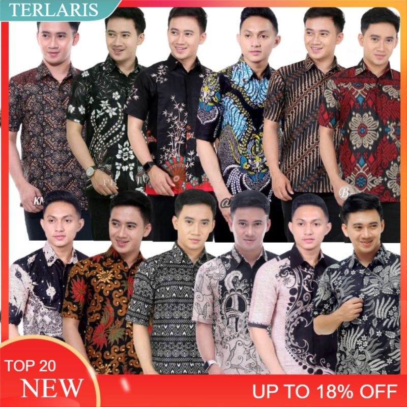 [RAJA BUSNA] M.L.XL.XXL.3L.4L.5L Kemeja Batik indonesia Batik pria kemeja batik pria kemeja batik atasan batikbatik