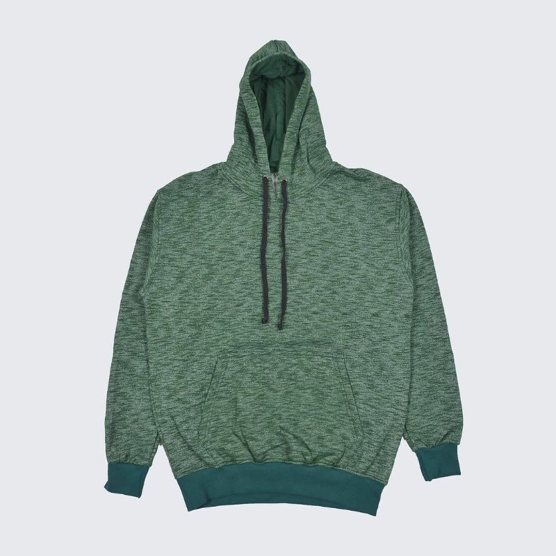 JAKET HOODIE GREEN WHITE LEAF JUMPER