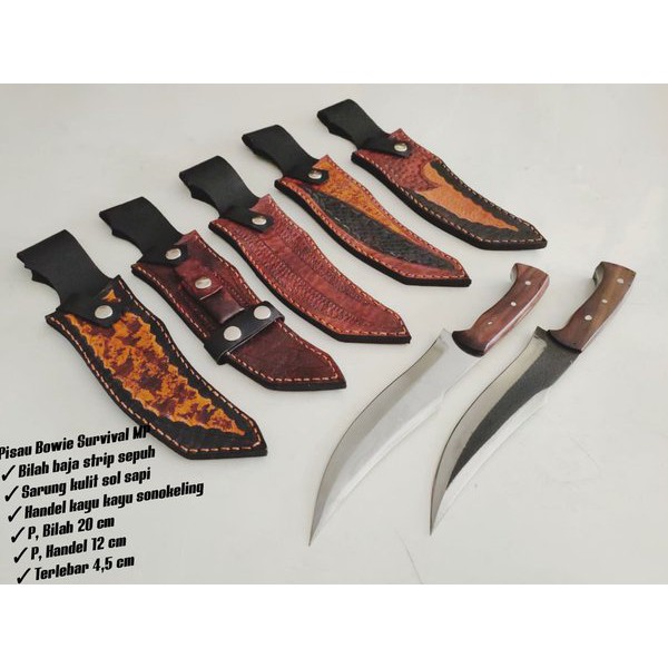PISAU BOWIE PISAU HUNTING PISAU SURVIVAL PISAU BUSHCRAFT 017