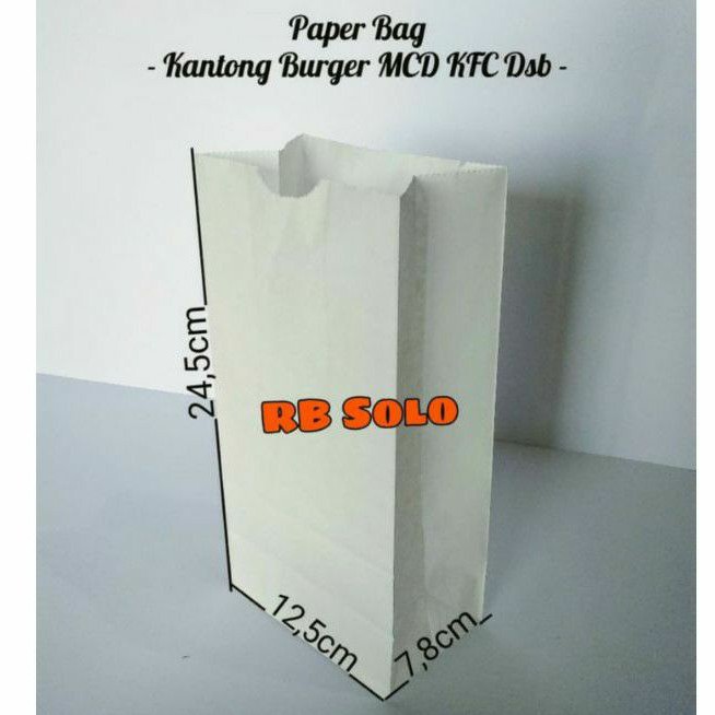 Paper Bag Kantong Bungkus Burger