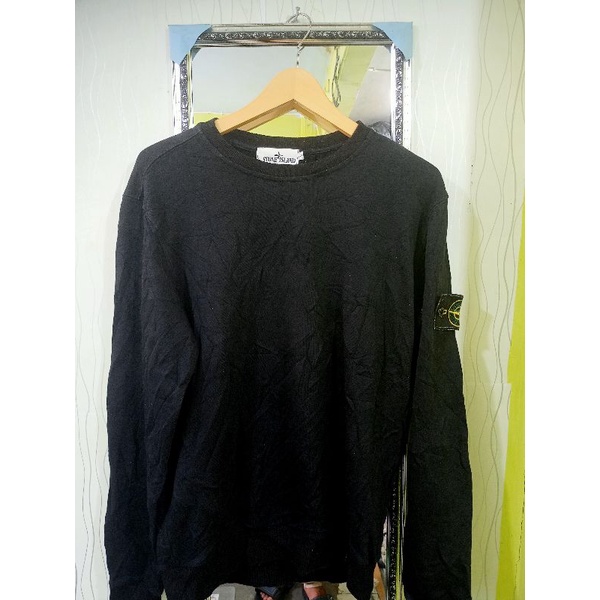 Crewneck Branded Second Stone Island ori made in Tunisia