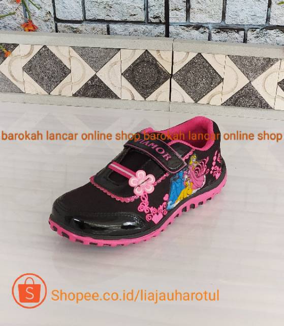 SEPATU FROZEN ANAK TK LUCU PINK SIZE 26-30 SPORTY