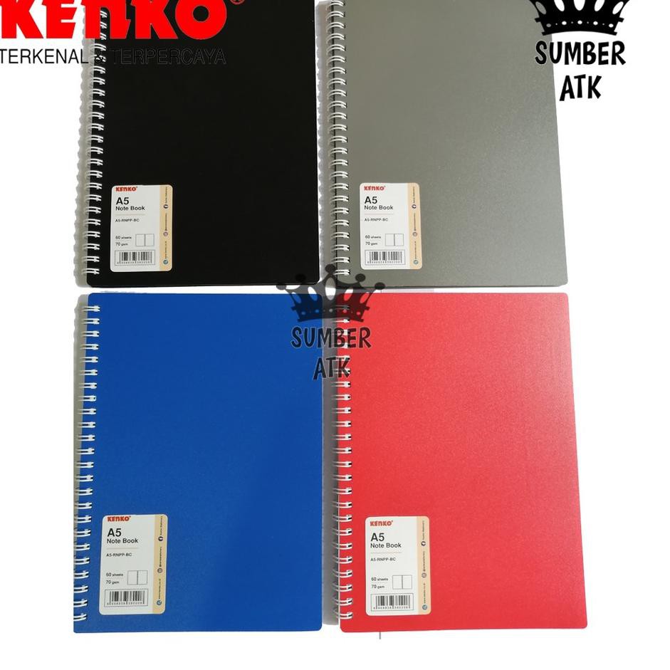 

Buku Ring Note Kenko A5 RNPP Basic Color / PASTEL Buku Note Book / Ring Book Notebook
