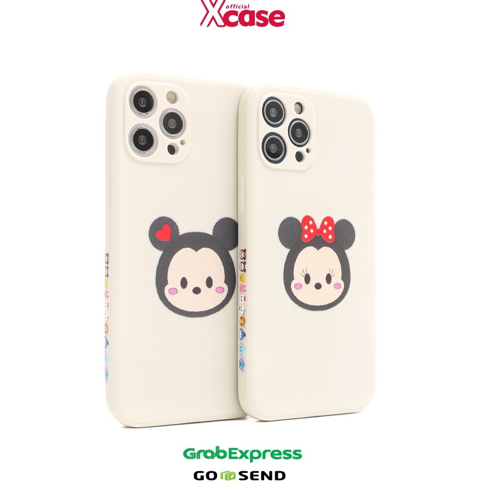 MICKEY&amp;MINNIE CUTE COUPLE CARTOON SOFT CASE LENS COVER FOR 12 11 XS XR 8 7 MINI PRO MAX PLUS