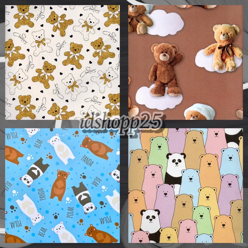 

KERTAS KADO SANSAN WAWA DOFF ISI 1 LEMBAR BEAR TADDY BEAR FANCY PAPER SANWA