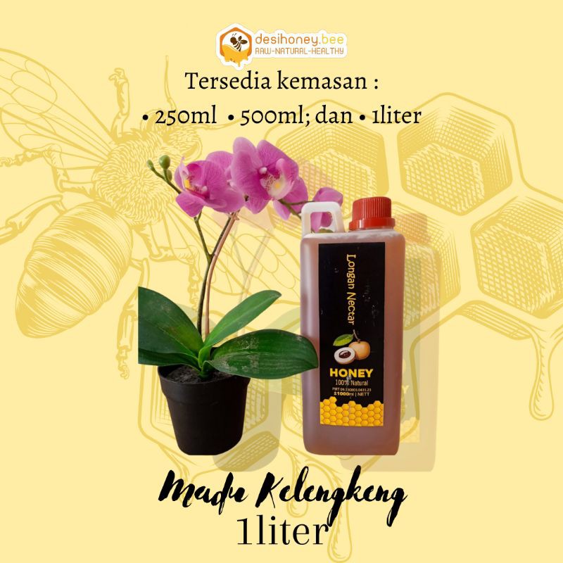 Longan honey 1liter - Madu Asli 100% Murni