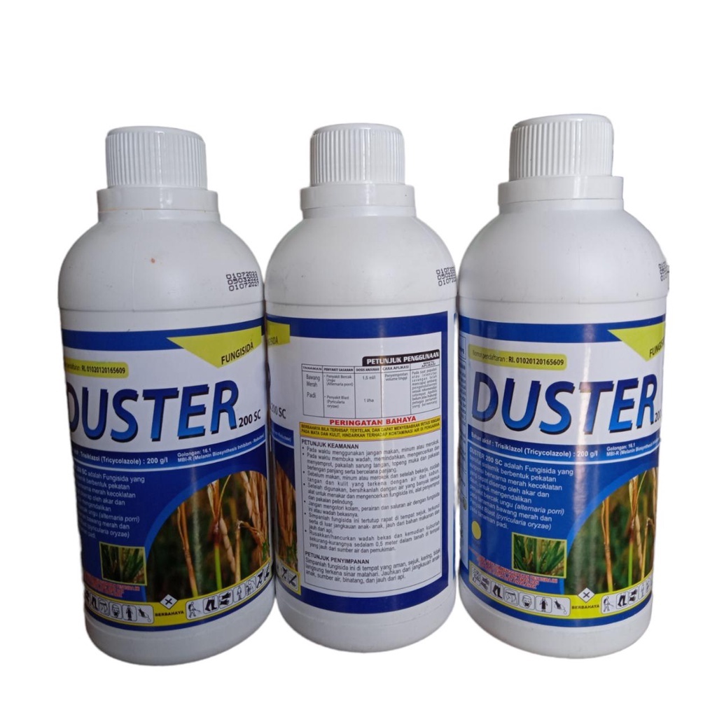 Duster 200SC 500ml Trisiklazole 200g/l  Fungisida / Mengendalikan Blast Teklik Busuk Batang Blast Fillia Kojo