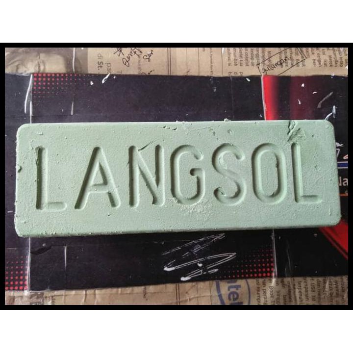 Batu Hijau/Batu Gosok/ Batu Poles Langsol Hijau/ Batu Poles Stainless Kode 1415