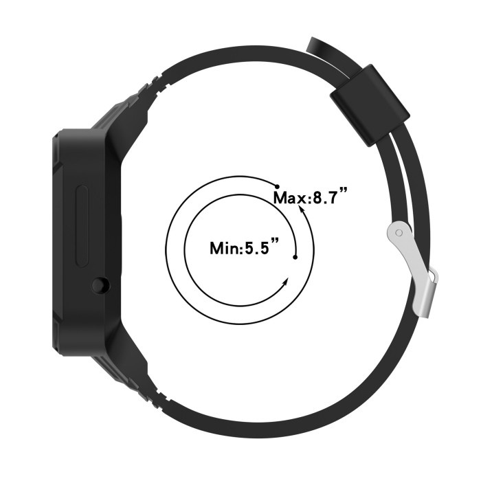 Silicone Rubber Strap with Bumper Case Cover for Redmi Watch 2 Lite