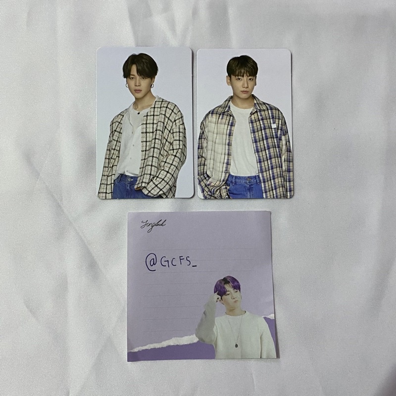 [booked] card wallet bts jungkook jimin jikook pc photocard