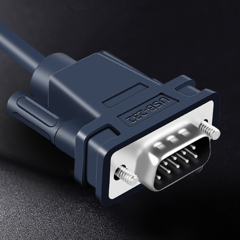 Kabel Adapter Usb Ke Serial Rs-232 Male (9-Pin) Db9 Kompatibel Dengan Windows 10 / 8.1 / 8 / 7 / Mac 1.2m