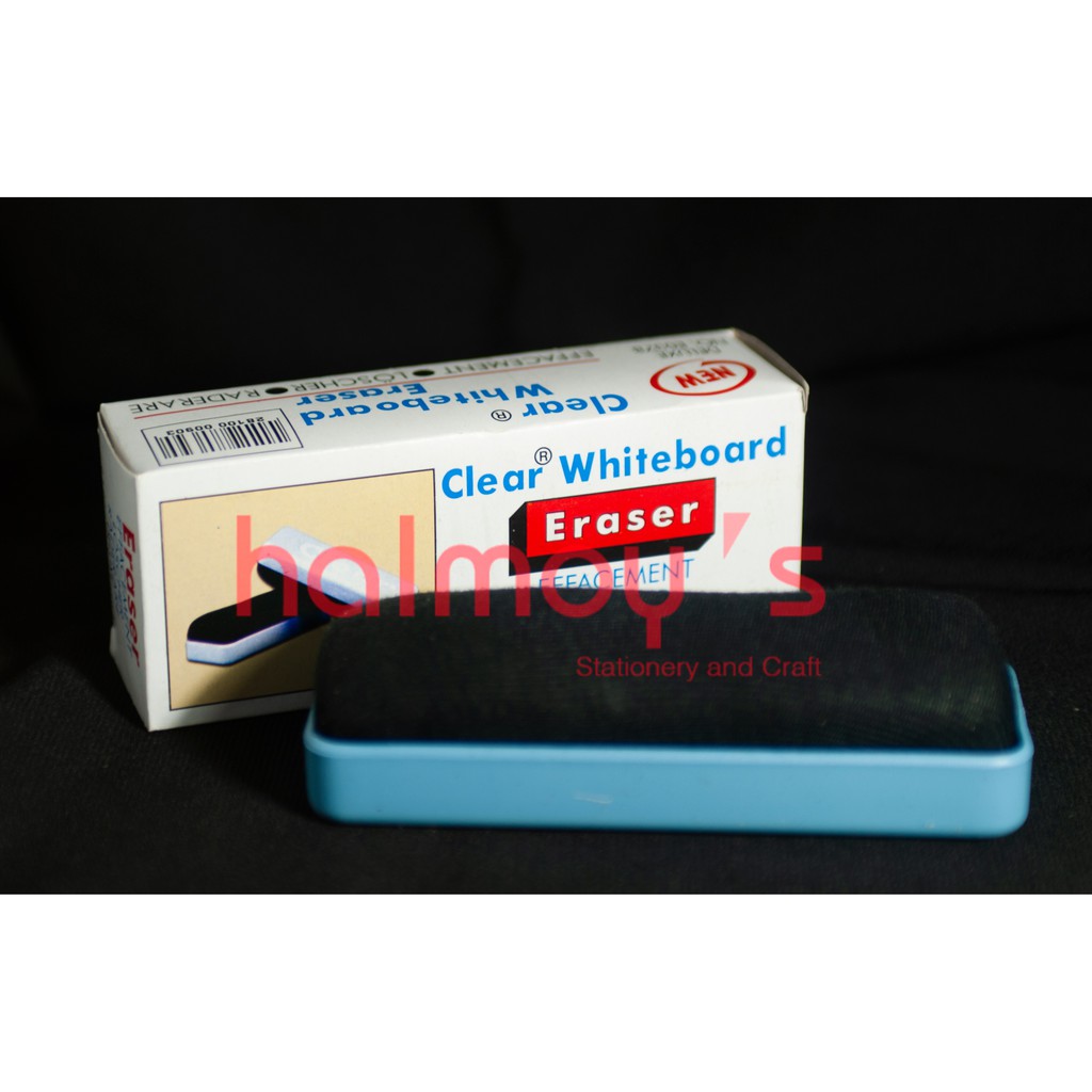 

PENGHAPUS / ERASER WHITE BOARD CLEAR KECIL ( 122 MM X 43 MM )