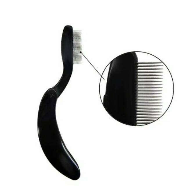 Sisir bulu mata stainless model lipat