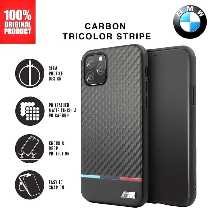 BMW Original Case iPhone 11 Pro 5.8" - M Carbon PU Leather - Black