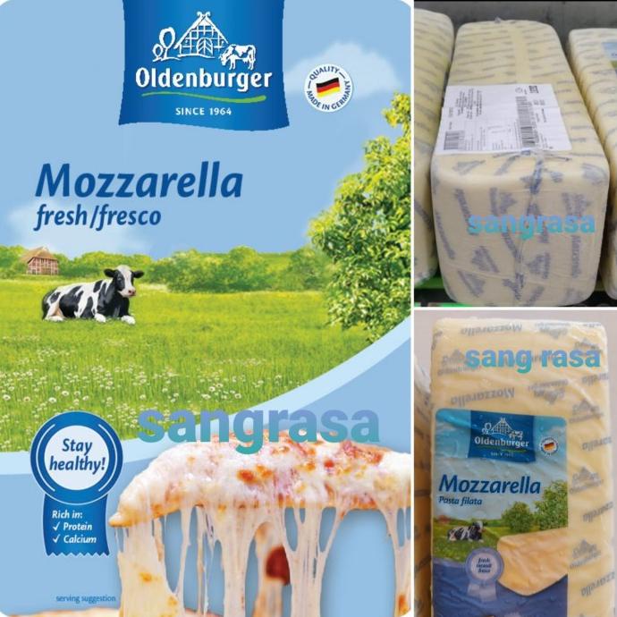 

(BISA COD) mozzarella oldenburger 1 kg. Keju premium MURAH Kode 1018
