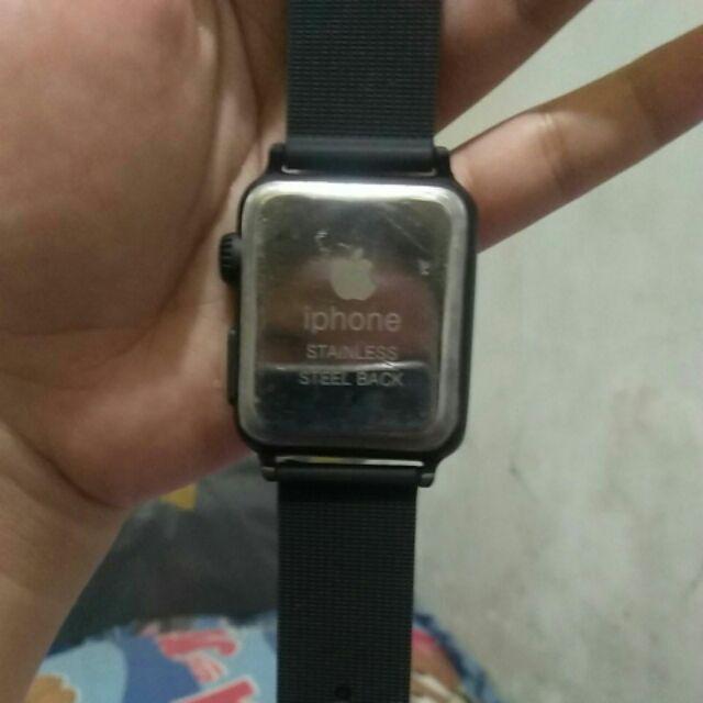 JAM TANGAN IPHONE WATCH STRAP RUBBER(FREE BATERAI CADANGAN) | Shopee