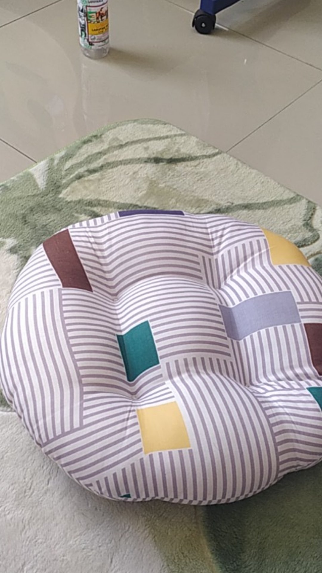 Bantal Duduk Bulat White Kenzo Premium 50x50cm