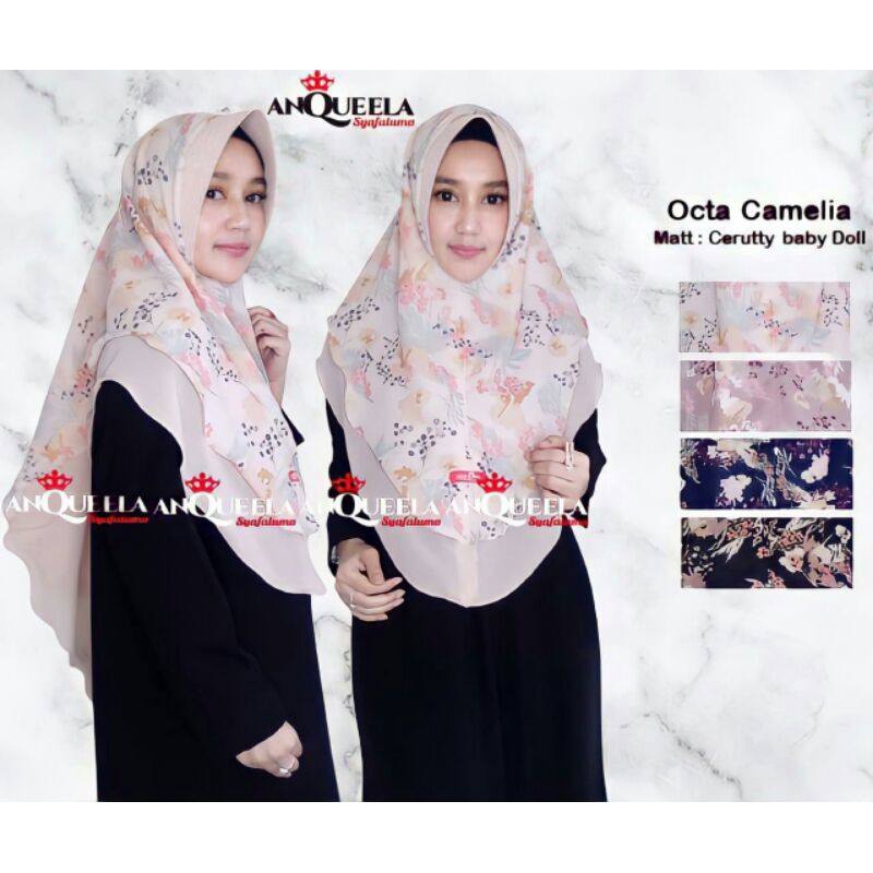 KHIMAR OCTA CAMELIA Ory ANQUEELA hijab