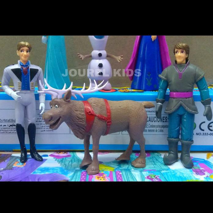 Mainan Boneka Figure Princess Frozen Elsa Anna Topper Cake Kue  Ultah