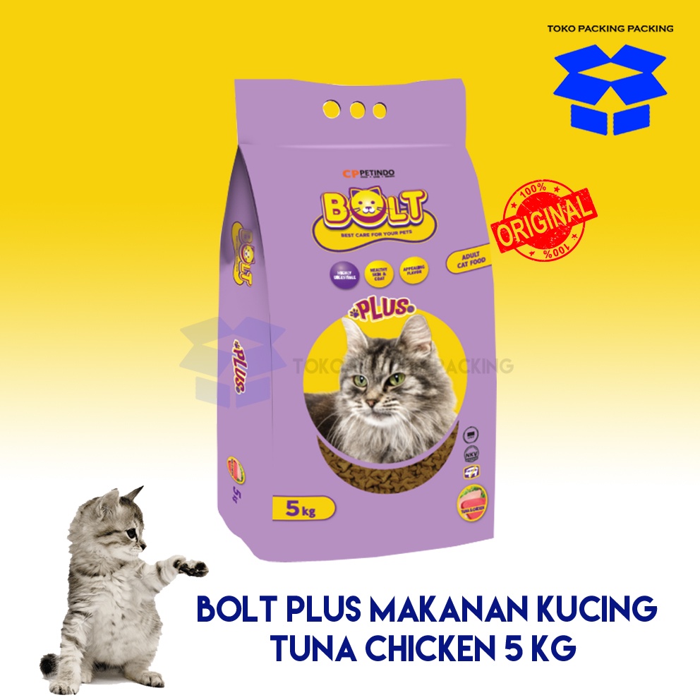 Jual Makanan Kucing BOLT PLUS TUNA CHICKEN 5 KG Shopee Indonesia
