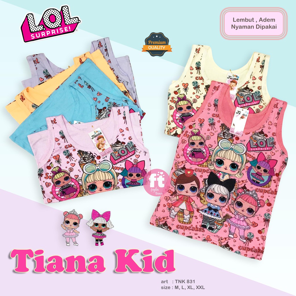 TIANA KIDS | Tanktop Anak / Atasan Anak / Singlet Anak / art TNK 831