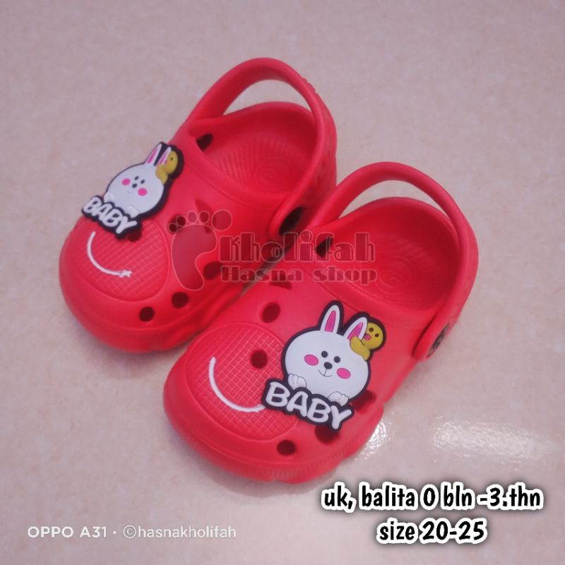 sandal baim anak 8bulan - 3tahun perempuan karakter Animal kelinci lucuuu dulux 355e-k