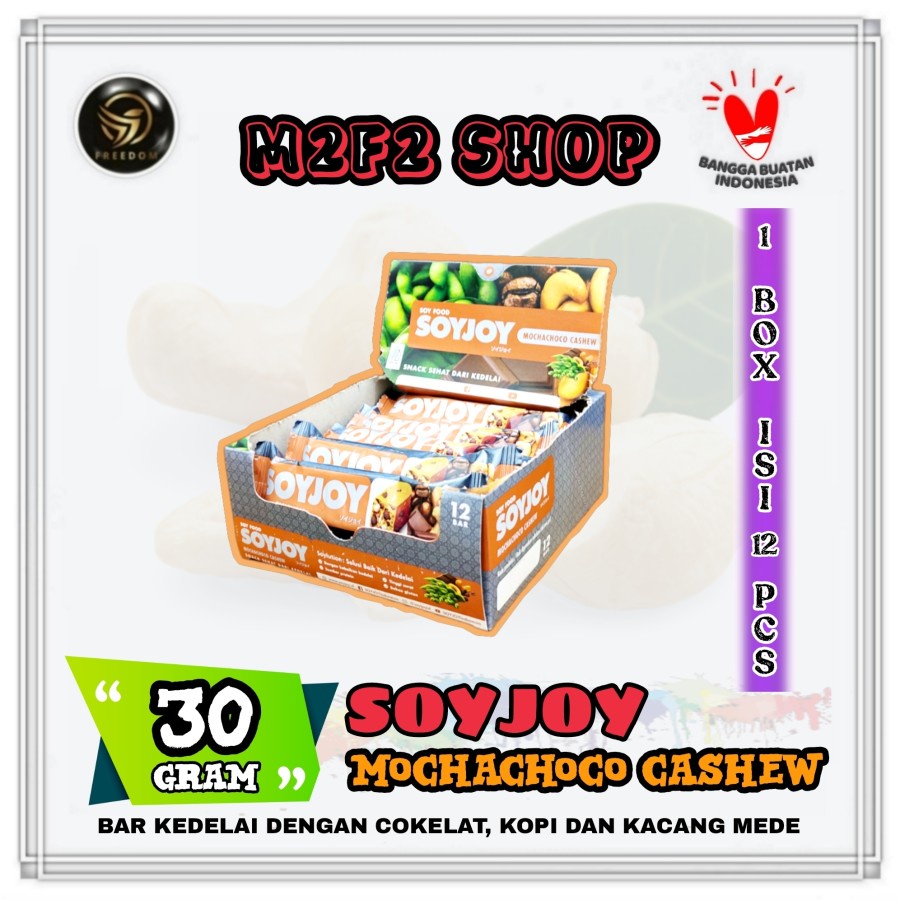 

SOYJOY Mochachoco Cashew | Cokelat Kopi & Kacang Mete - 30 gr (Kemasan Box)