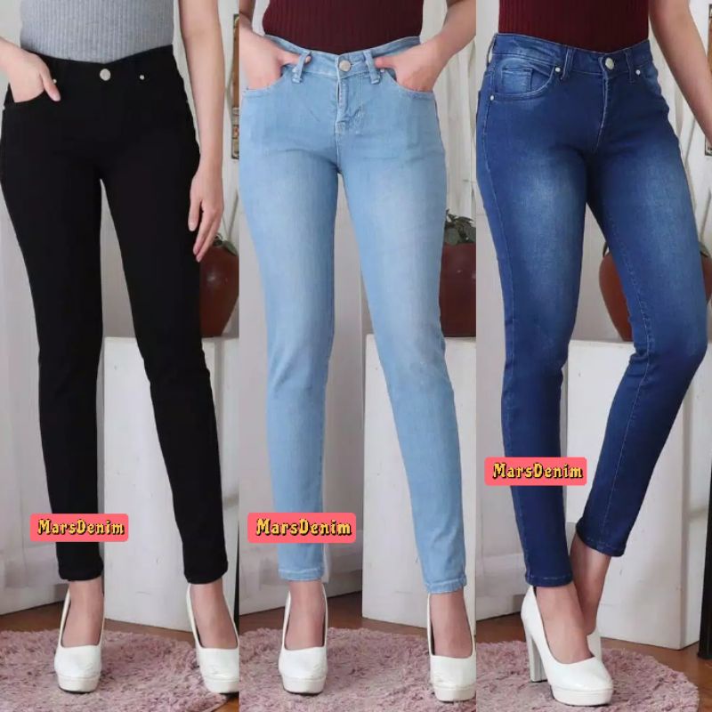 CELANA JEANS PENSIL SKINNY WANITA PREMIUM