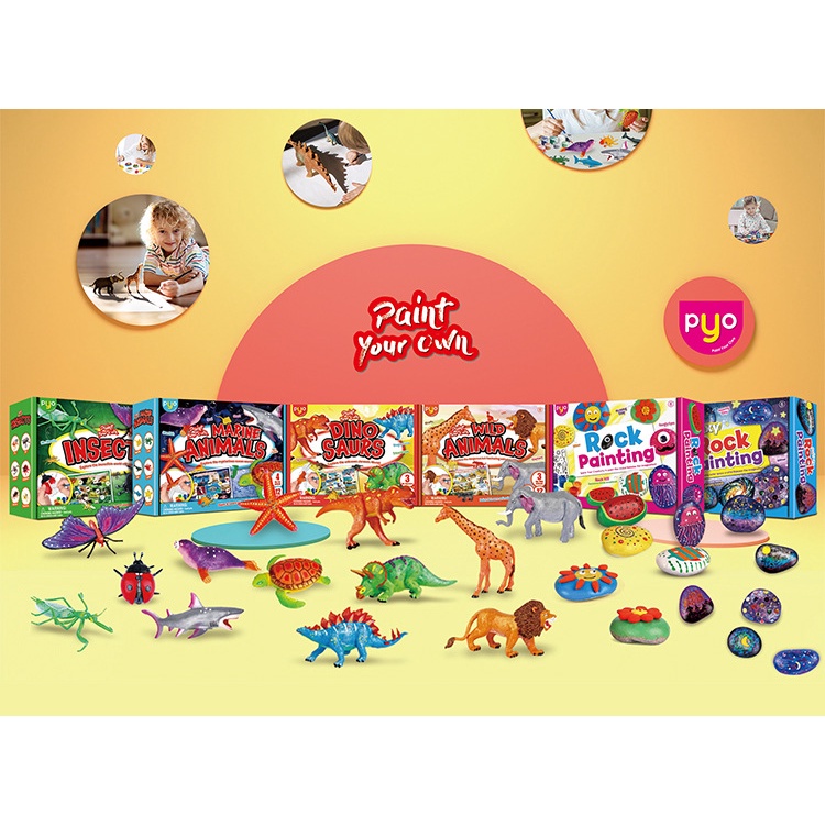 Mainan Anak Melukis 3D Hewan Laut Marine Animal 3D Painting Set Mainan Edukasi Anak