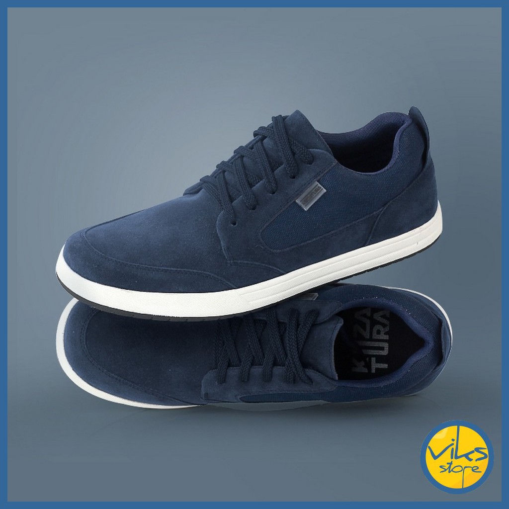 Sepatu Sneakers Pria Cowok Tali Style Casual Distro Kuzatura Original Suede Lokal Premium Elegan