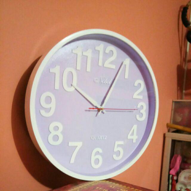 Jam Dinding Nobel 7186b Diameter 36cm - Large Size