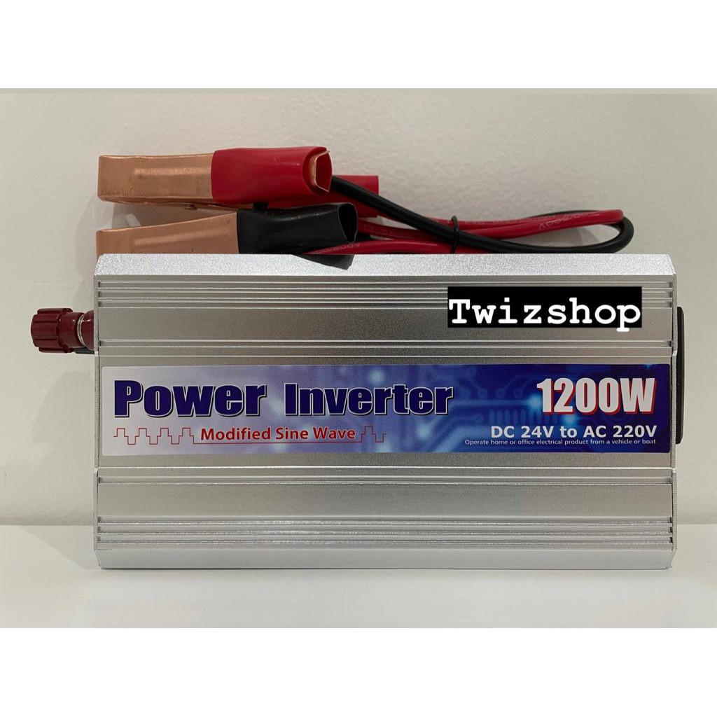 Power Inverter 1200 Watt 24 Volt / Inverter 1.200 W DC 24V to AC 220V