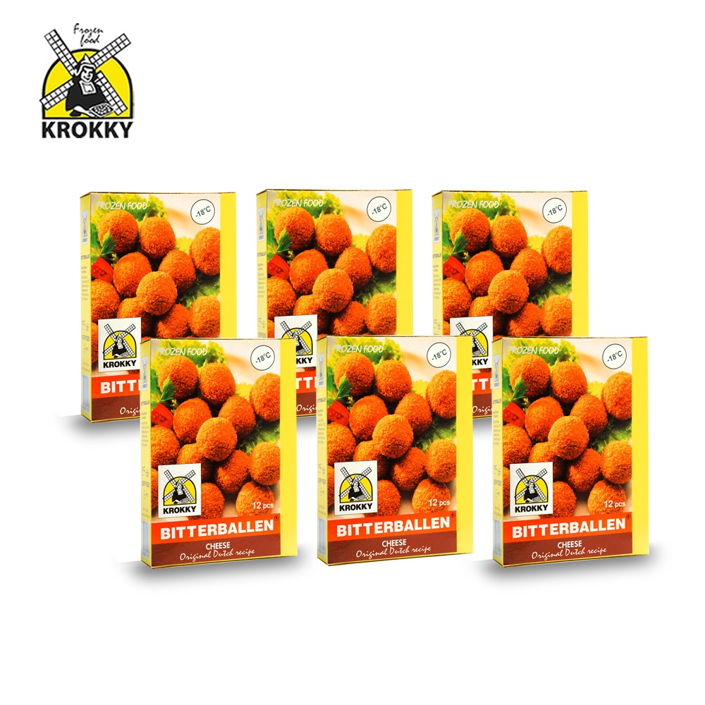 

Krokky Bitterballen Keju (6pack/72pcs)