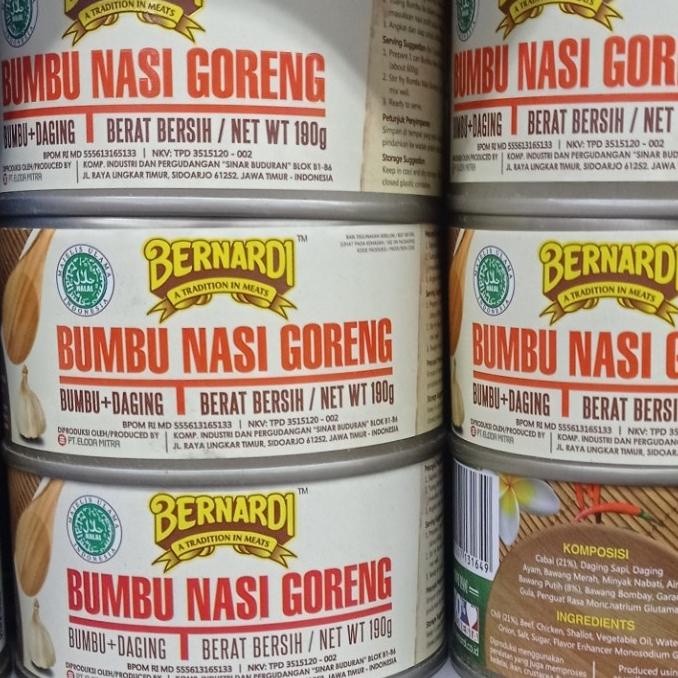 

siap kirim] bernardi bumbu nasi goreng can 190gr