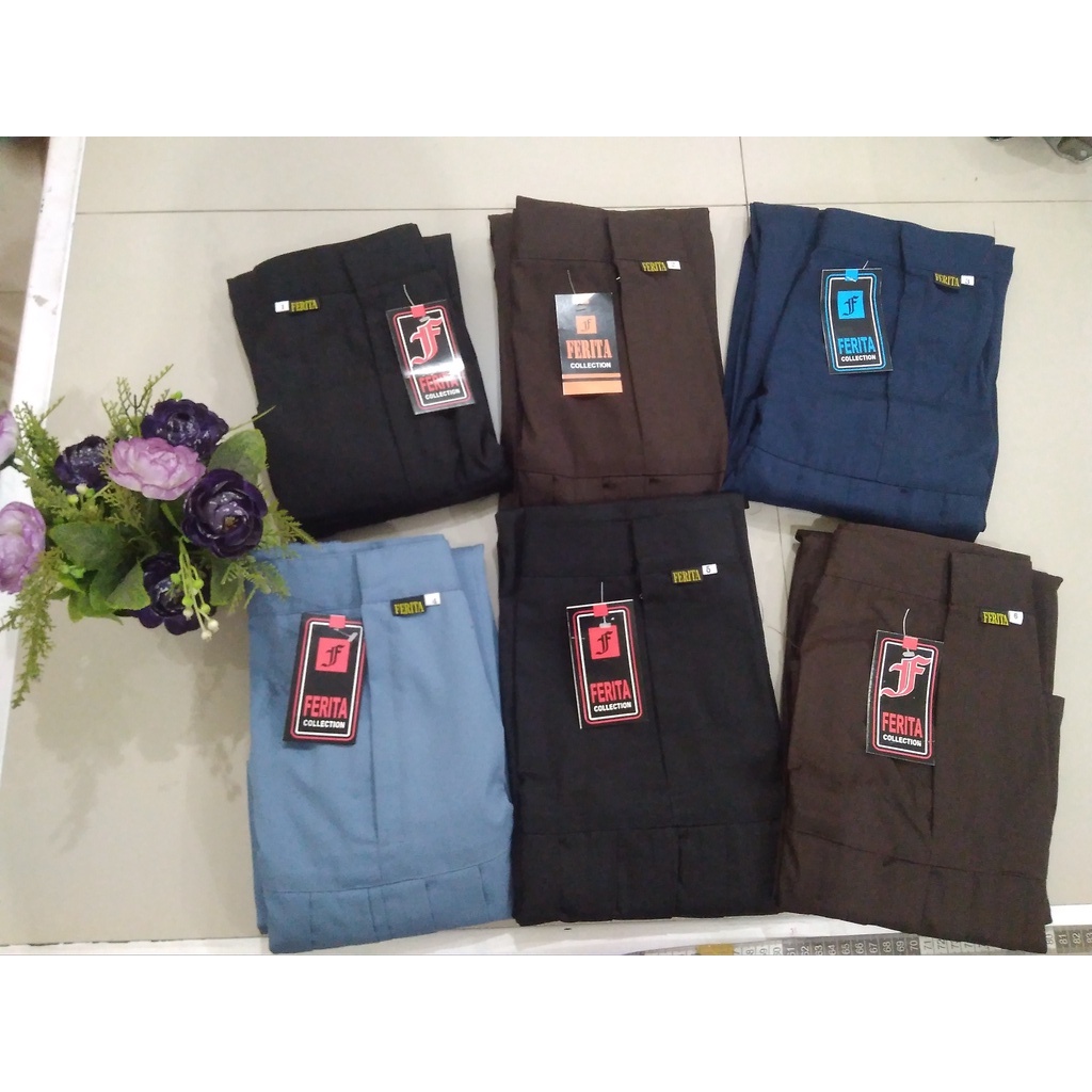 [RAISHANA] Rok Seragam Plisket SMP SMA Panjang Model Plisket Pinggul - Bahan Katun Drill Unione - Me