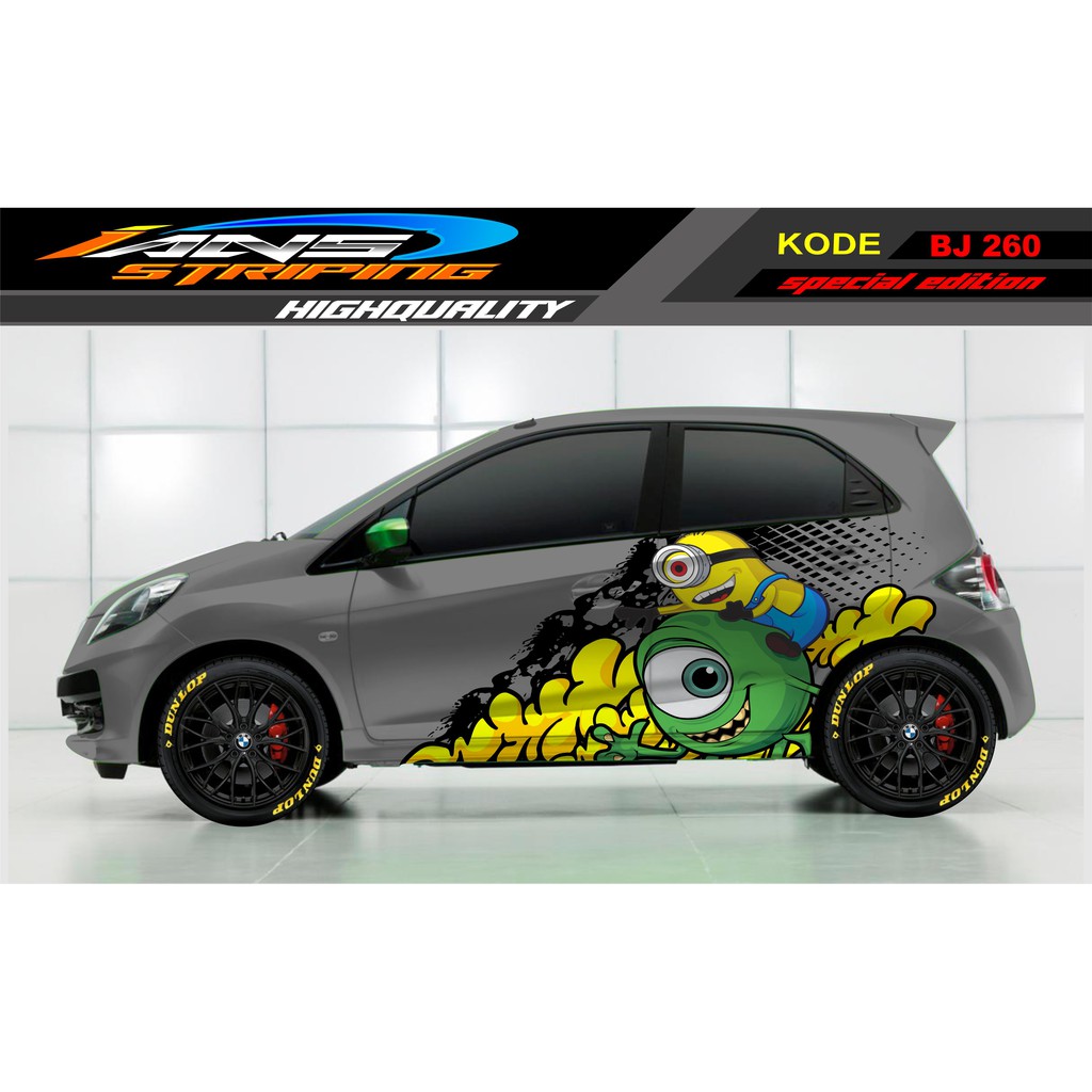 STICKER MOBIL BRIO, HONDA JAZZ, AGYA, AVANZA, SIGRA, YARIS, KARIMUN / STIKER MOBIL DECAL