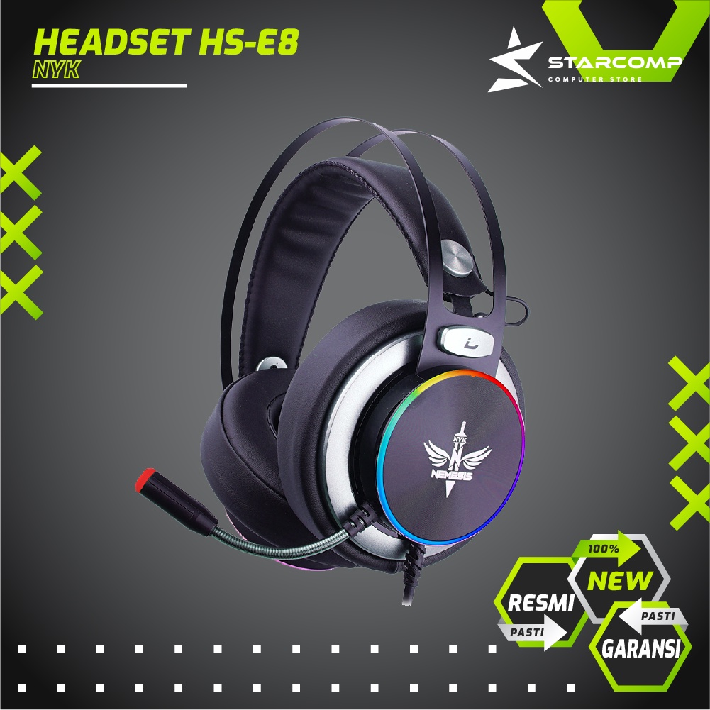 Jual Headset Gaming NYK HS-E8 Zeus RGB 7.1 | Shopee Indonesia