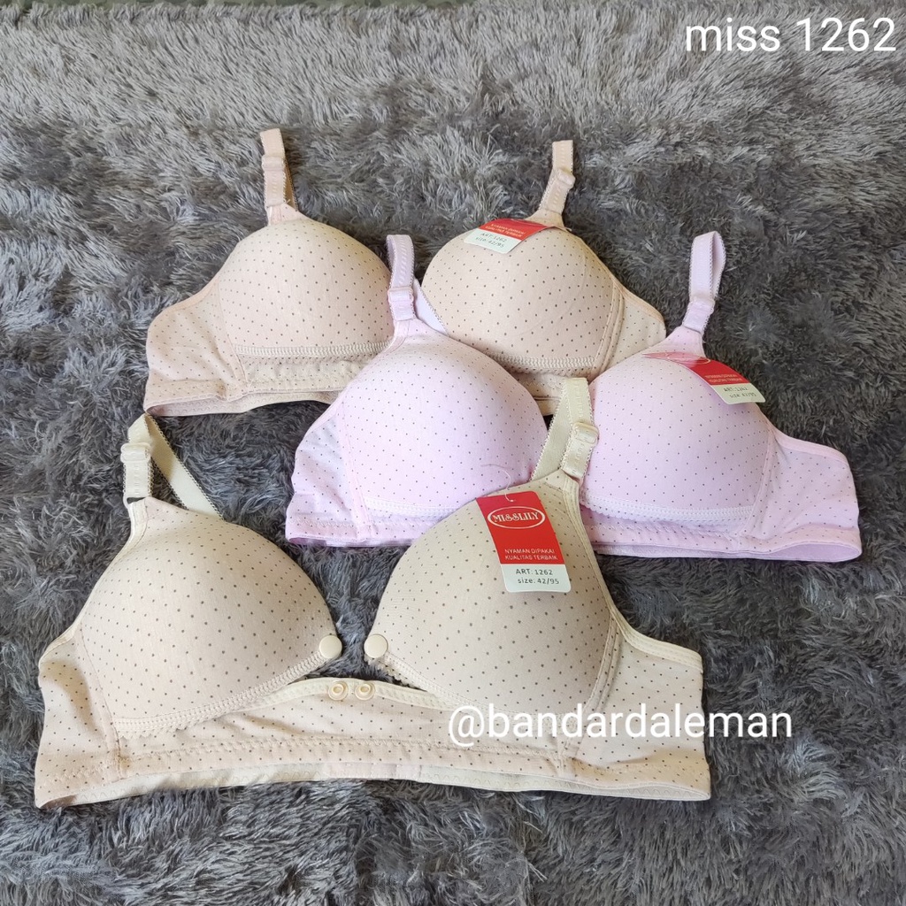 Bra Menyusui / BH Menyusui Misslily 1262 Original Import Premium Tanpa Kawat Size 38 40 42