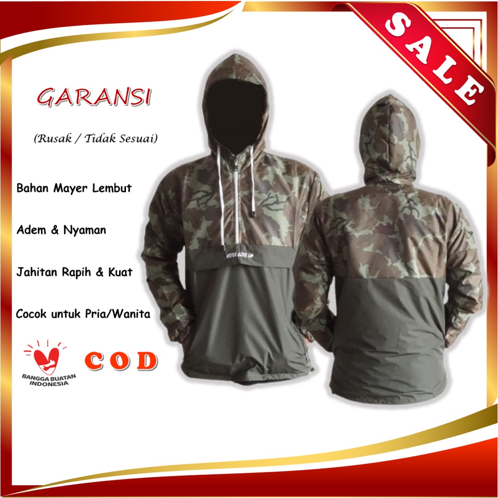 Harrington jacket army loreng cagoule original Jaket harington pria terbaru kantong doraemon jaket m