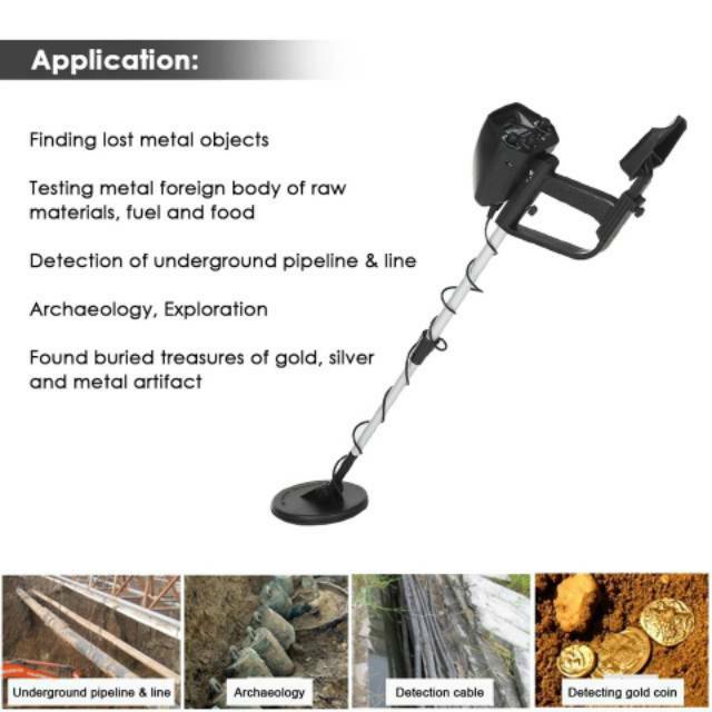 Professional Underground Metal Detector Alat Detektor Pendeteksi Logam Emas, Besi dll