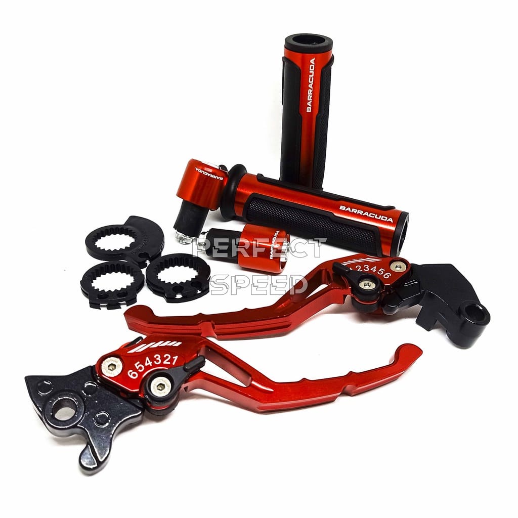 HENDEL REM 1 SET VARIASI FULL CNC+GRIP BARRACUDA UNTUK MIO BEAT VARIO NMAX