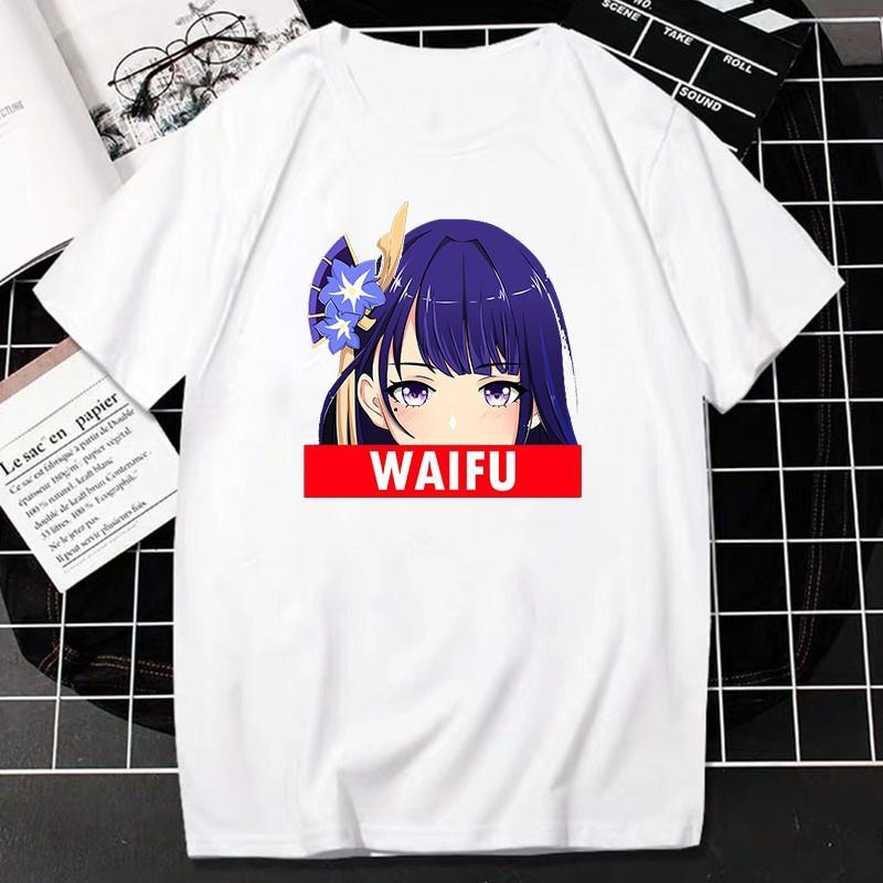 Kaos Anime Gamers Hu Tao Waifu Genshin Impact Manga T shirt