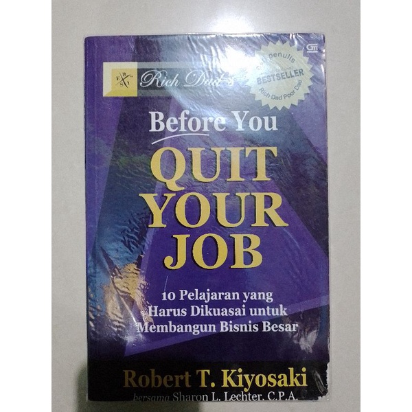 Buku Before You Quit Your Job - Bahasa Indonesia - Robert T Kiyosaki