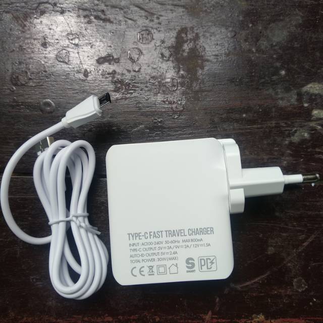 Type-C Fast Travel Charger Android HP Laptop Secret G A4403C USB Charger Adaptor  Original 100%